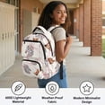 thumbnail image 4 of Pzuqiu Horse Cowgirl Kids Backpack 17 Inch Large Capacity Book Bags Portable Laptop School Bag with Side Pockets Backpack for Girls Ages 8-10 Comfortable Travel Ruckpack, 4 of 7