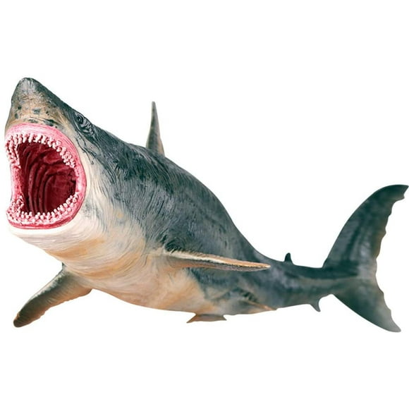Large Shark Toys Megalodon, Plastic Assorted Ocean Animal Shark Figurine Realistic Sea Creature Cognitive Toy Shark Figure for Collection Gift, Bath Toy, Cake Topper