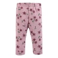 thumbnail image 5 of Hudson Baby Infant Girl Cotton Bodysuit, Pant and Shoe Set, Plum Wildflower, 12-18 Months, 5 of 5