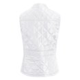 thumbnail image 6 of TrendOFT Womens Quilted Vest Stand Collar Lightweight Zip up Padded Gilet Winter Warm Sleeveless Jacket Coat White S, 6 of 6