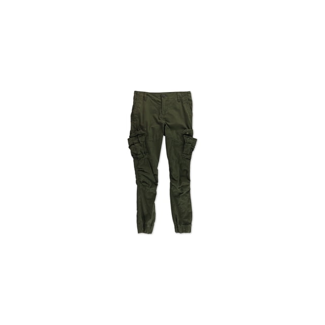 Aeropostale Mens Cargo Casual Jogger Pantalones, Verde, 30W x 29L Aeropostale Persona que practica jogging