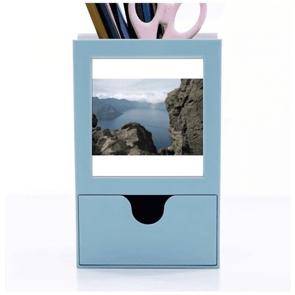 Tianchi Panorama Art Deco Fashion Desk Supplies Organizer Pen Holder Card