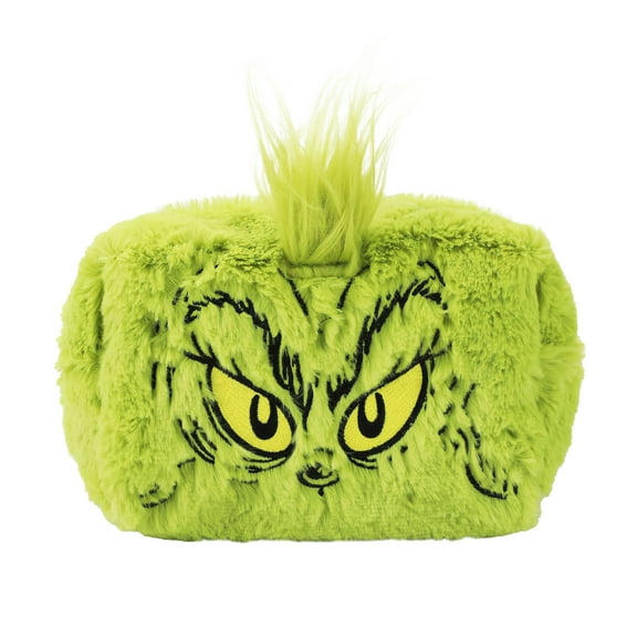 The Grinch Big Face Character Women's Green Cosmetic Toiletry Bag