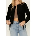thumbnail image 3 of Shyanne Women's Faux Suede Fringe Jacket - SWHO23O26-BLK X-  US, 3 of 4