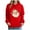 Red, variant on Christmas Hoodies for Women Santa Holiday Graphic Long Sleeve Pullover Sweatshirt with Pocket Purple 2XL