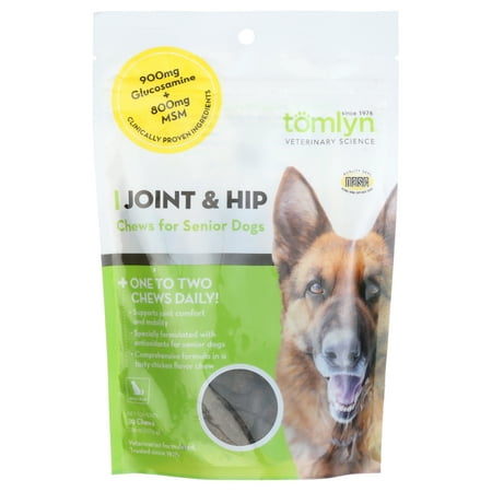 Tomlyn Joint & Hip Chews for Senior Dogs, 30 ct