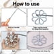 thumbnail image 5 of Juego de 9 moldes escandinavos para repostería con forma de rosa | Molde para tarta de rosas con 8 asas | Utensilios clásicos de repostería nórdica para postres caseros | Ideal para festivales,, 5 of 8