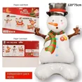 thumbnail image 5 of Globo navideño grande de pie 4D, Papá Noel, muñeco de nieve, árbol de Navidad, decoraciones para fiestas en el hogar, Navidad 2024, Año Nuevo, 5 of 5