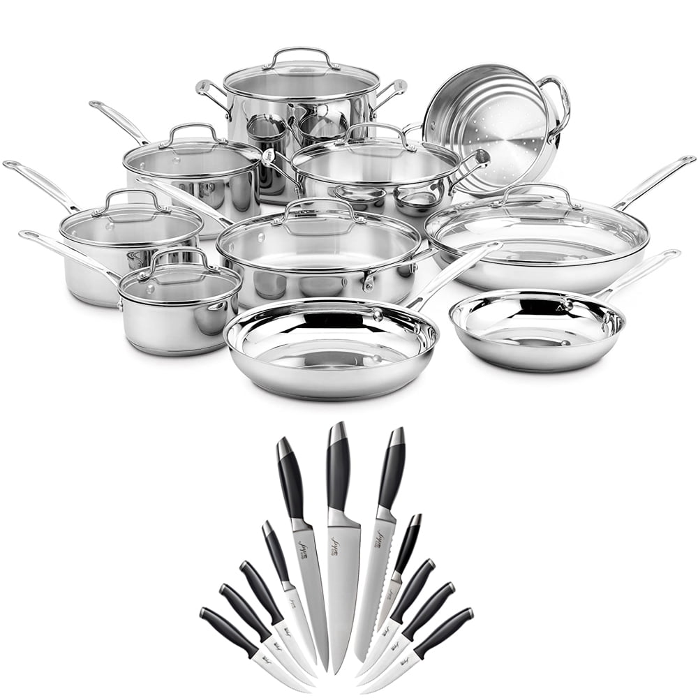 Stainless Steel Cuisinart 77-17N 17 Piece Chefs Classic Set 