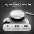 thumbnail image 5 of QTOCIO Bluetooth Headphones, Wireless Earbuds Mini Ear Buds 5.3 Bluetooth Headsets Light-Weight Earphones With Microphone & Charging Case Display For TV Phone PC Laptop, 5 of 5