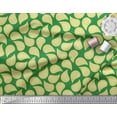 thumbnail image 2 of Soimoi Green Georgette Viscose Fabric Artistic Leaves Printed Craft Fabric by the Yard 42 Inch Wide, 2 of 3