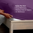 thumbnail image 5 of Bare Home Fitted Sheet - 22" Extra Deep Pocket - Premium 1800 Collection - King, Plum, 5 of 7