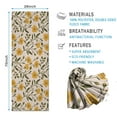 thumbnail image 2 of Yellow Green Leaf Flower Pattern Hot Yoga Mat Towel Non Slip for Hot Yoga - Quick-Drying Yoga Mat Cover with 4 Corner Pockets with Travel Bag - Hot Yoga Towel Non Slip 70"x26", 2 of 6