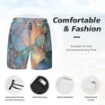 thumbnail image 3 of Daiia Pastel Abstract Fluid Art Mens Swim Trunks Swim Shorts Quick Dry Swim Shorts with Mesh Lining Pockets-X-Large, 3 of 9