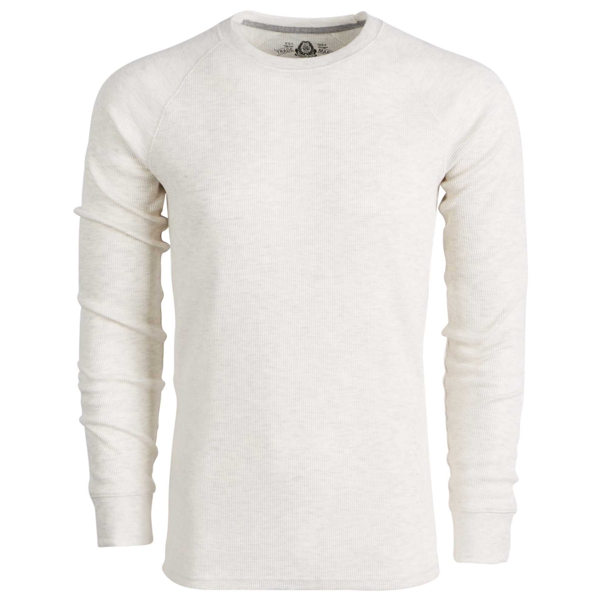 American Rag Mens Long-Sleeve Thermal Basic T-Shirt, Off-White, Small ...