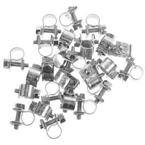 unbranded 25pcs Stainless Steel Hose Clamp Injection Hose Clamp Clip Clamp