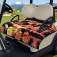 thumbnail image 2 of Uorisanigo Golf Cart Seat Covers Breathable Sunset Palm Trees Hawaiian Golf Cart Seat Cushions with 4 Front Pockets, Universal Golf Cart Seat Towel Blanket for 2 Person Seats Decoration, 2 of 6