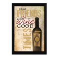 thumbnail image 1 of TrendyDecor4U MA242-276 ''Bon Vin'' par Marla Rae Imprimé Encadré d'Art Mural, 1 of 3