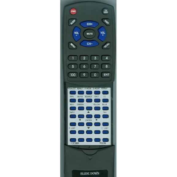 Replacement Remote for Proscan PLDED3992A,PLD3283D, PLDED3273AB, PLED1960AD, PLDED3996A, PLED2963AB, PLDED3231A, PLED2243AE, PLED1962AC, PLDED3273AB,