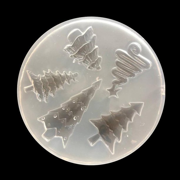 8 Campana de árbol de Navidad, nuez de pino, Moldes de resina Epoxy de silicona, herramientas para hacer joyas