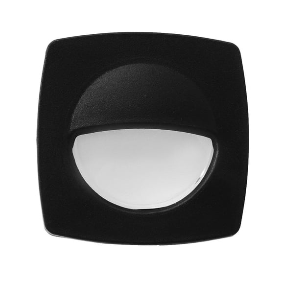 Dream Lighting 2.2" LED Square Step Light, Black Frame Warm White Light