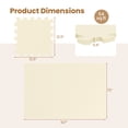 thumbnail image 3 of Gymax 54 Pack Interlocking EVA Foam Floor Tiles 2/5 Inch Thick Puzzle Exercise Mats Beige, 3 of 10