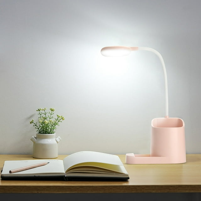 Ganfancp Lámpara de Escritorio Plegable de Aprendizaje Multifuncional para Estudiantes, de Carga y Enchufable, 4 Tipos de Iluminación Led Lámpara de Trabajo para Dormitorio y Libro de Cabecera Oferta