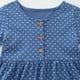 thumbnail image 4 of Vestido de algodón con estampado de lunares para niña REDARER, manga corta, estilo veraniego, con bordados, para talla 3-4 años, 4 of 5