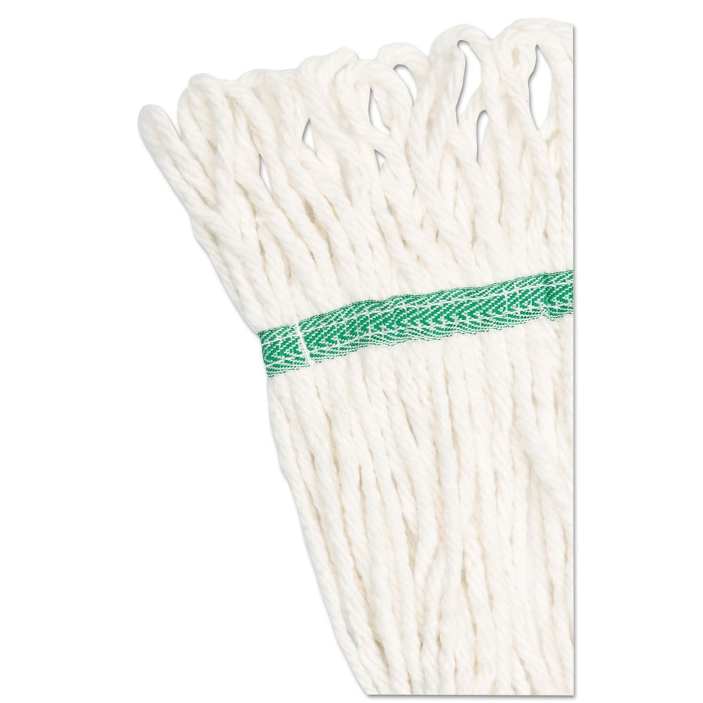Boardwalk BWK502WHEA Cotton/ Synthetic Fiber Super Loop Wet Mop Head - Medium, White