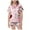 Z7-Pink, variant on YUEHUA Girls Satin Pajamas Set, Valentine's Day Silk Button-Down Heart Print Sleepwear 2 Piece Nightwear 3 - 14 Years