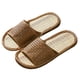 thumbnail image 1 of Pantuflas de ratán y hierba para hombres de verano, viajes, hotel, piso de madera para el hogar, pantuflas de bambú y ratán Adepaton BST3005037-4, 1 of 6