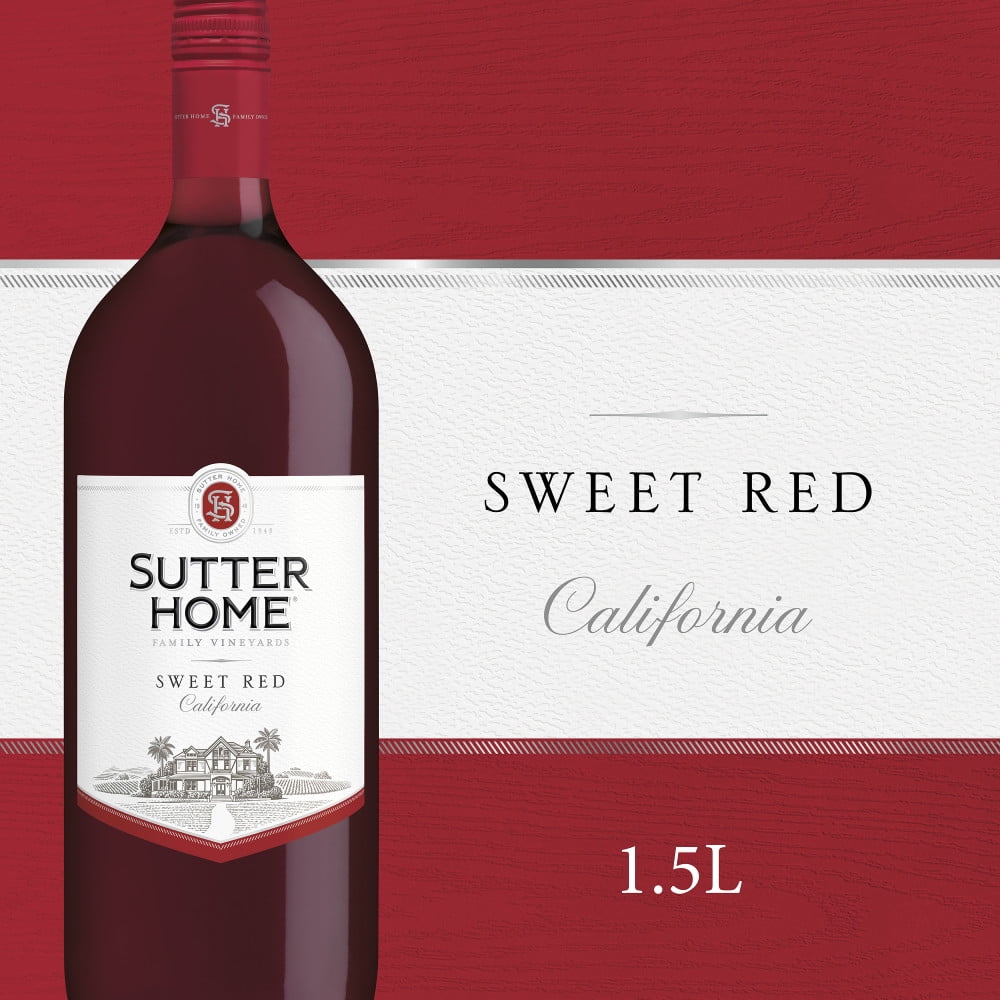 Sutter Home Sweet Red Wine, 1.5L Wine Bottle