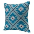 thumbnail image 3 of LR Home Sedona Cotton Poly Filled Pillow in Blue/White, 20" x 20", 3 of 8