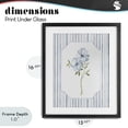 thumbnail image 4 of Stupell Industries Cottage Blooms And Stripes Black Framed Print Under Glass, 13 x 16, by Tava Studios, 4 of 8