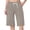 Pure_Taupe, variant on Women’s Cotton Bermuda Shorts 12" Athletic Lounge Workout Knee Shorts with Pockets