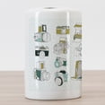 thumbnail image 3 of Paparazzi Ceramic Toothbrush Holder, Various Vintage Cameras Professional Photography Hipster Classic Machines, Decorative Versatile Countertop for Bathroom, 4.5" X 2.7", Sea Green Khaki, 3 of 4