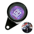 thumbnail image 2 of Universal 12V Motorcycle Digital Speedometer Tachometer Gauge with 7 Color Backlight LCD Display ODO TRIP Function 0 1000RPM 0 199KM H for Most 12V Motors, 2 of 7
