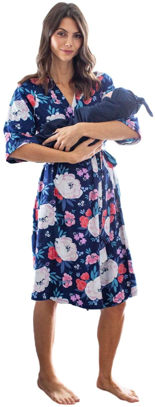 Baby Be Mine Maternity Mommy & Me Delivery Robe with Matching Baby