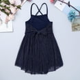 thumbnail image 3 of Aiihoo Girls Ballet Dance Lyrical Dress Cross Back Leotard Skirt Modern Contemporary Dancewear Navy Blue 16, 3 of 7