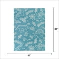 thumbnail image 5 of Mainstays Blue Dinosaur Indoor Rug, 5' 3"W x 7'L, 5 of 6