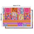 thumbnail image 5 of Pioneer Flower Floral Print Pattern Summer Placemats Table Placemats Set Of 6-Linen Kitchen Washable Placemats Table Mats 12x18 Inch Non-Slip Heat Resistant, 5 of 5