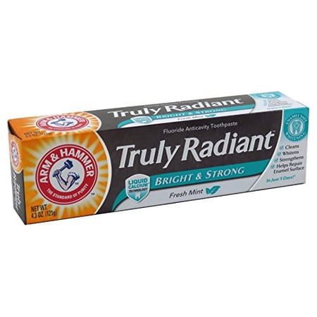 ARM & HAMMER Truly Radiant Bright & Strong Fluoride Anticavity Toothpaste Fresh Mint 4.3 oz