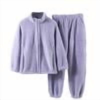 vdgthytj Women's Pajama Sets Fuzzy Pajamas Winter Warm Soft Fleece Pjs 2 Piece Zip up Plush Sleepwear Lounge Sets