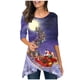 thumbnail image 1 of Tops Para Mujer Blusa de Navidad Camisas de Manga Larga Camiseta Casual Con Estampado de Cuello Redondo de Moda de Otoño Odeerbi ODB169911, 1 of 5