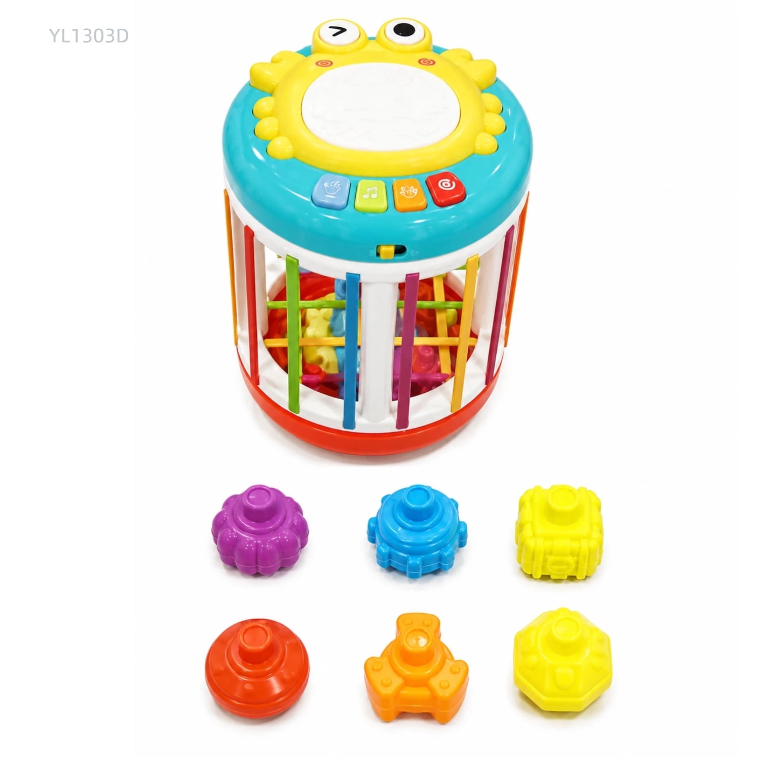 Wonderstone 8 in 1 Shape Sorter Cube for Toddlers Montessori Sensory Toy with Rotate Motor Skills Educational Learning Toy Gift for Babies 18 Months+