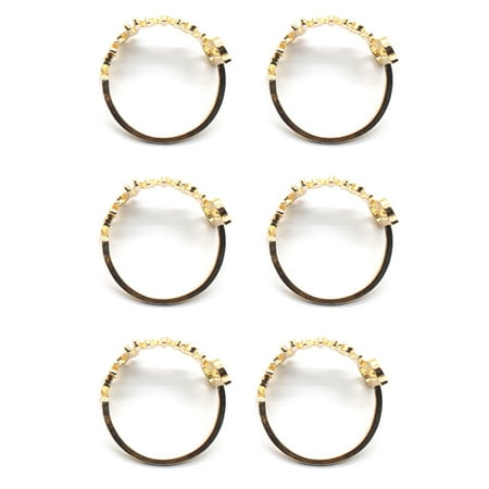 

Alloy Metal Alphabet Napkin Rings for Wedding Table Decoration Golden