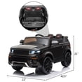 thumbnail image 3 of SESSLIFE Black Power Ride On Toy, 4 Wheels Ride On Car for Age 3-5, 12V Remote Control Motorized Riding Toys with Led Headlights, Seat Belt, TE1535, 3 of 10