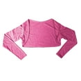 thumbnail image 2 of Uooqdmx Bolero, Shrugs for Women, Shall for Women, Leisure Running Shirt Long Sleeve Cardigan, Open Front Cardigan for Women, Hot Pink XL, 2 of 4