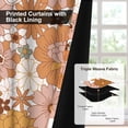 thumbnail image 3 of Boho Floral Blackout Curtains for Bedroom, Bohemian Patterned Fall Black Out Curtains for Living Room Farmhouse Grommet Heat Blocking Room Darkening Window Drapes 53"W x 96"L (Pack of 2), 3 of 5