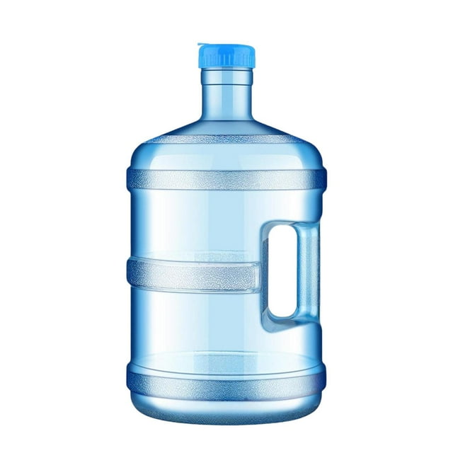 S SERENABLE Contenants d'Eau Baril d'Eau Transparent avec Poignée pour Camping Survie Extérieur 5 L
